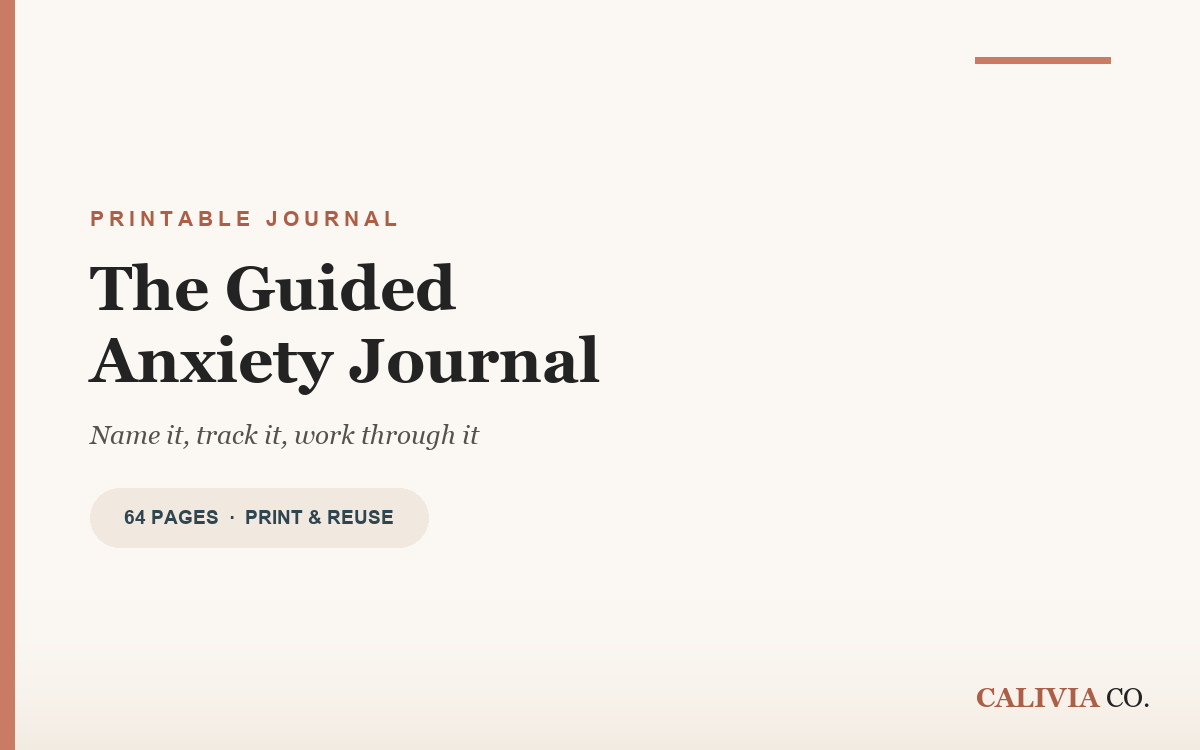Cover of the Guided Anxiety Journal
