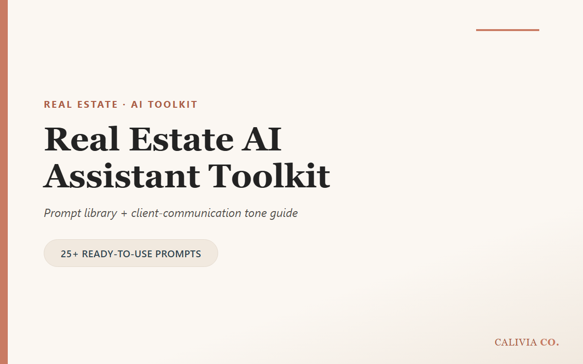 Cover of the Real Estate AI Assistant Toolkit